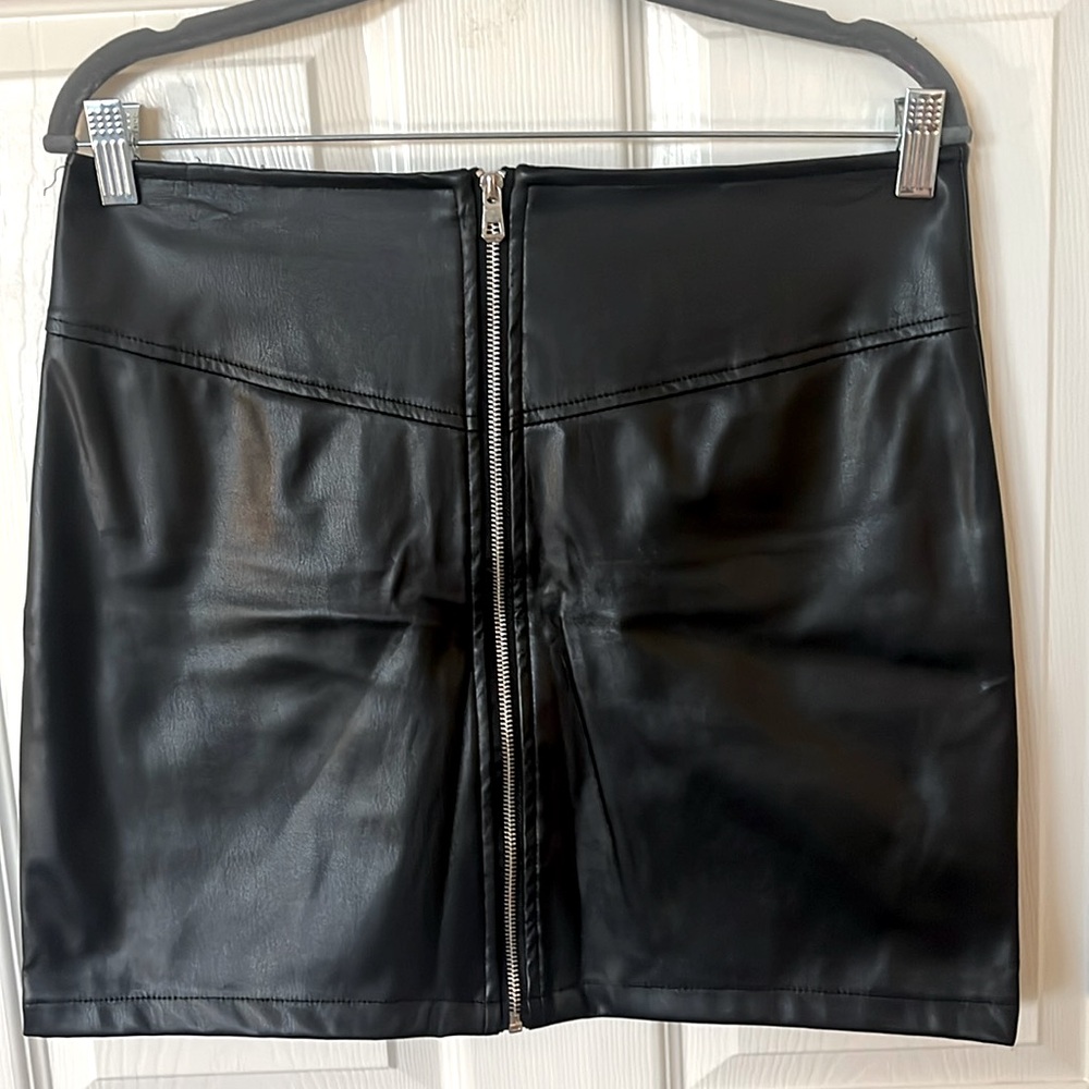 Vegan leather mini skirt size 9